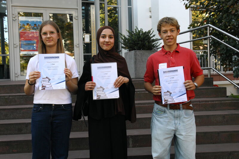 Clara Hoffmann, Madina Noor und Finn Brunnermeier (Foto: Thomas Rau)