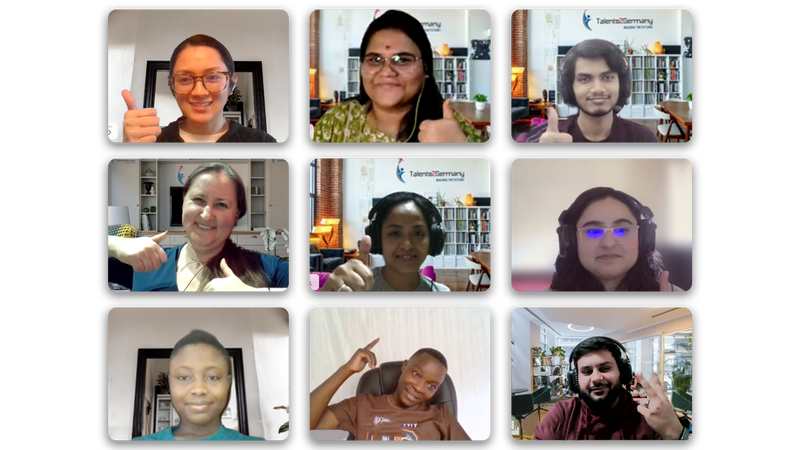 Team von Talents2Germany aus Frankfurt