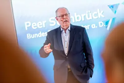 Im Bild: Referent des Abends, Bundesfinanzminister a. D. Peer Steinbrück