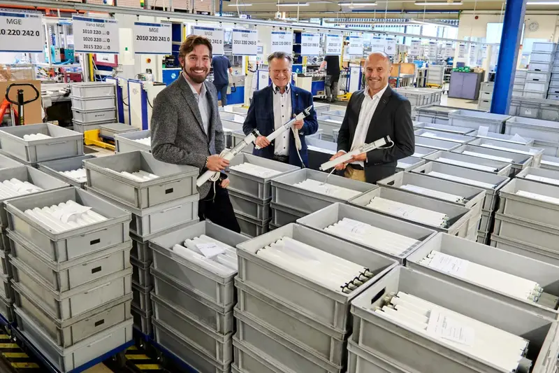 Sie steuern gemeinsam das Unternehmen: Gesellschafter Maik Wiegelmann, Geschäftsführer Jürgen Timm und Prokurist Frank Haubach.