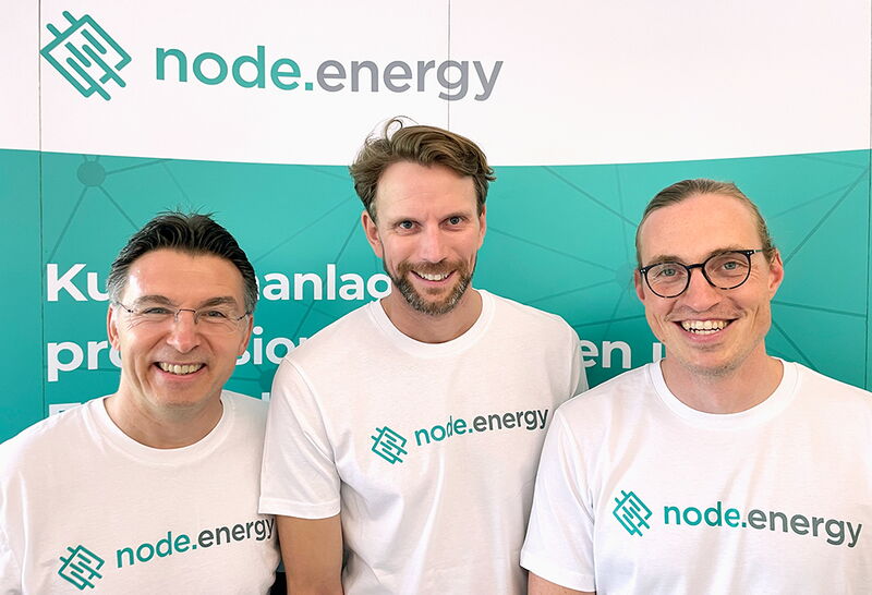 Gründer/Geschäftsführer (v.l.n.r. Michael Blichmann, Matthias Karger, Lars Rinn) von node.energy GmbH