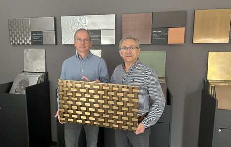Geschäftsführer Klaus Blaschke und Halil Alpaslan, Inox Schleiftechnik, Frankenberg