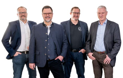 Von links nach rechts: Ralf von Hörsten,  Guido Weber, Klaus G. Mager, Ulf M. Kranz.
