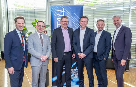 Von links: Christian Schönbach, Thomas Frey, Rainer Welzel, Enno Straten, Thorsten Alsleben und Boris Palmer