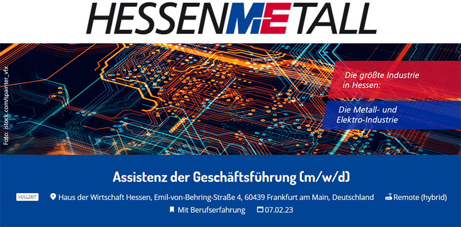 Assistenz der Geschäftsführung (m/w/d)