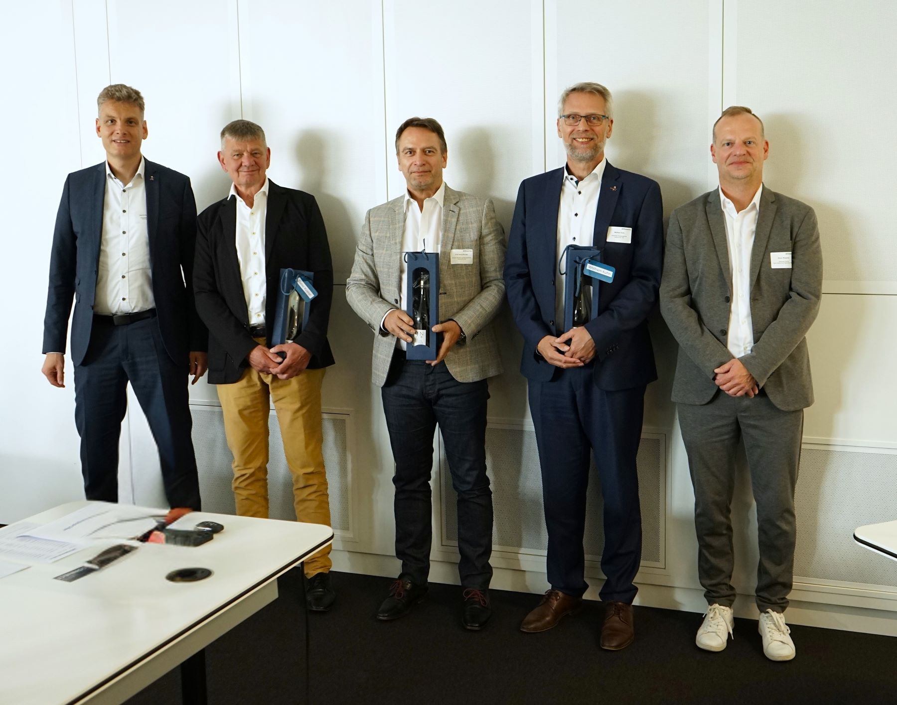 v.l.: Sascha Drechsel, Dieter Küster, Fritz-Georg Rincker, Wolfram Kuhn und Oliver Rüspeler